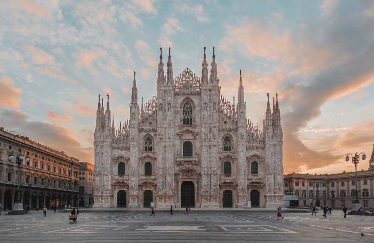 La facciata del Duomo di Milano