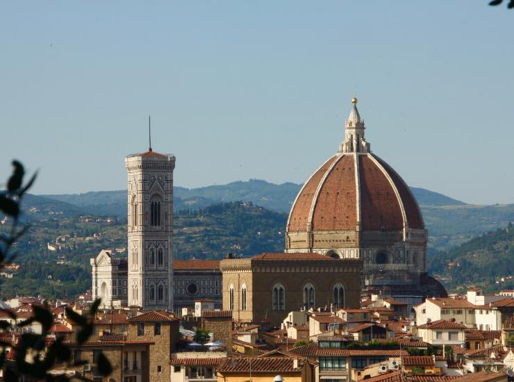 Vista della cattedrale di Firenze