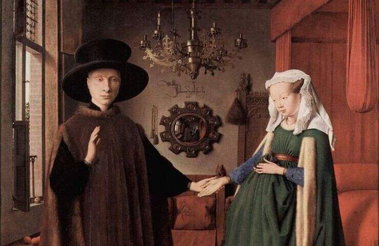 coniugi arnolfini di Van Eyck