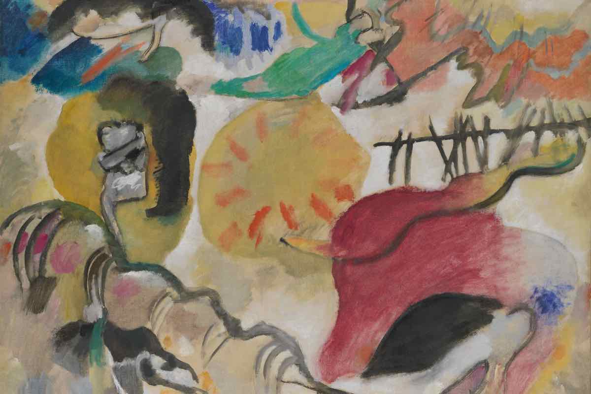 Improvisation 27 (Garden of Love II), by Vasily Kandinsky, 1912