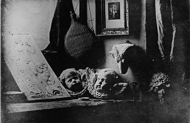 L'Atelier dell'Artista di Daguerre, esempio di dagherrotipia