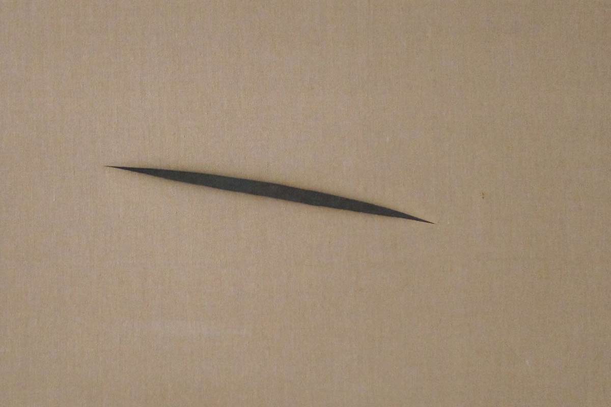 un taglio di lucio fontana